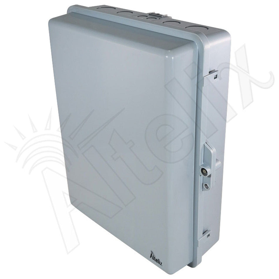 Altelix 17x14x6 PC + ABS Weatherproof Utility Box NEMA Enclosure with Hinged Door Gray - Nema Supply