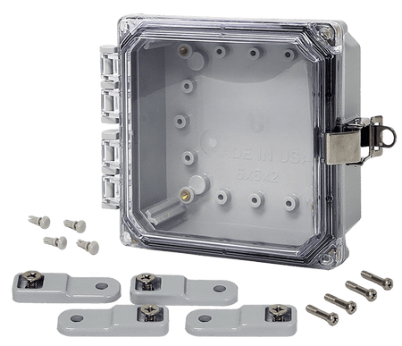 Integra Premium Series Polycarbonate Enclosure with Hinge Clear Locking Latch Cover - Nema Supply