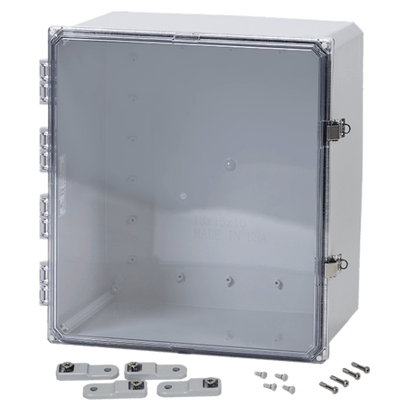 Integra Premium Series Polycarbonate Enclosure with Hinge Clear Locking Latch Cover - Nema Supply