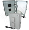 Altelix 17x14x6 Vented Polycarbonate + ABS Weatherproof NEMA Enclosure with 120 VAC Outlets, Power Cord & 85°F Turn-On Cooling Fan