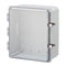 10X8X6 Premium Series Polycarbonate Enclosure with Hinge Clear Locking Latch Cover