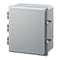 12X10X4 Premium Series Polycarbonate Enclosure with Hinge Opaque Locking Latch Cover