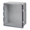 16X14X7 Premium Series Polycarbonate Enclosure with Hinge Clear Non-Metallic Locking Latch Cover