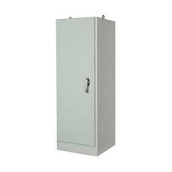 Allied Moulded Free Standing Single Door Fiberglass Enclosure - 3 - Point Lockable Latching Handle Hinged Cover - Nema Supply