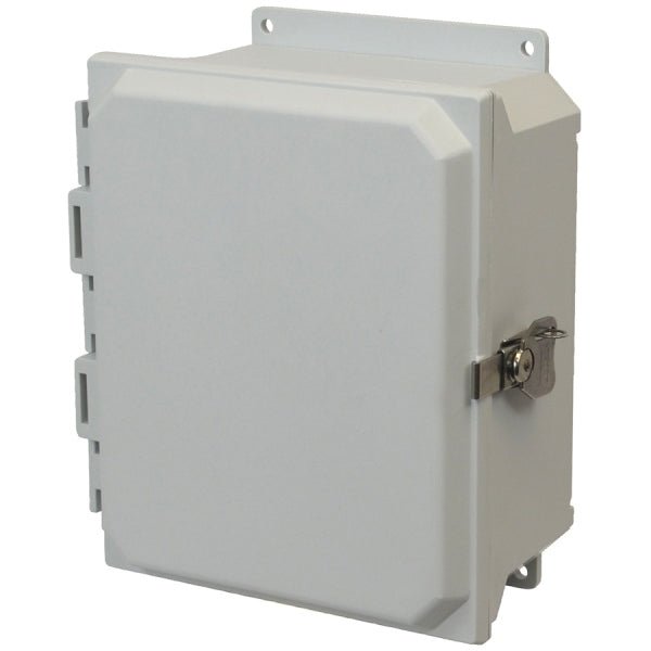 Allied Moulded Ultra - Line Fiberglass Series Enclosure - Hinge Twist Latch Opaque Cover - Nema Supply