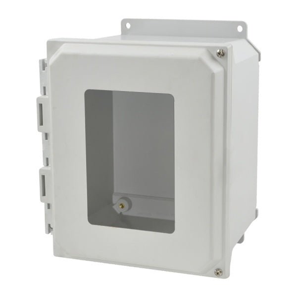 Allied Moulded Ultra - Line Fiberglass Series Enclosure - Hinged Screw Cover With Window - Nema Supply