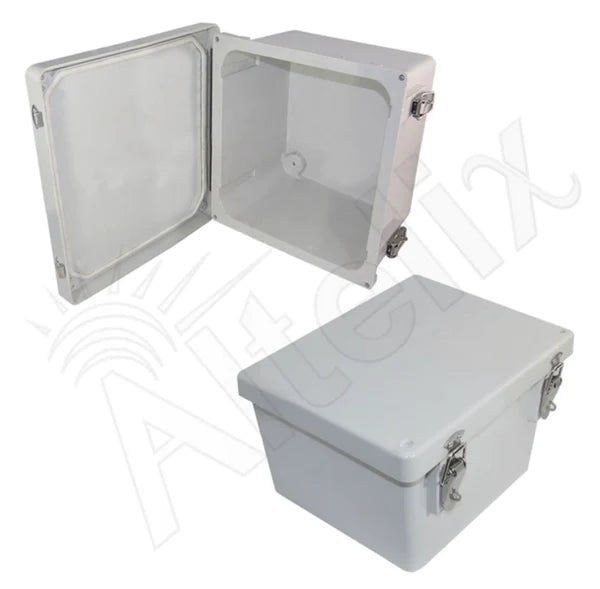 Altelix 10x8x6 Fiberglass Weatherproof NEMA 4X Enclosure with Quick Release Latches - Nema Supply
