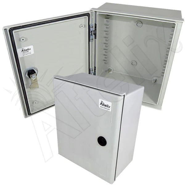 Altelix 12x10x6 NEMA 3X Fiberglass Weatherproof Enclosure - Nema Supply