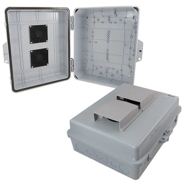 Altelix 14x11x5 PC + ABS Weatherproof Vented Utlity Box NEMA Enclosure with Hinged Door - Nema Supply