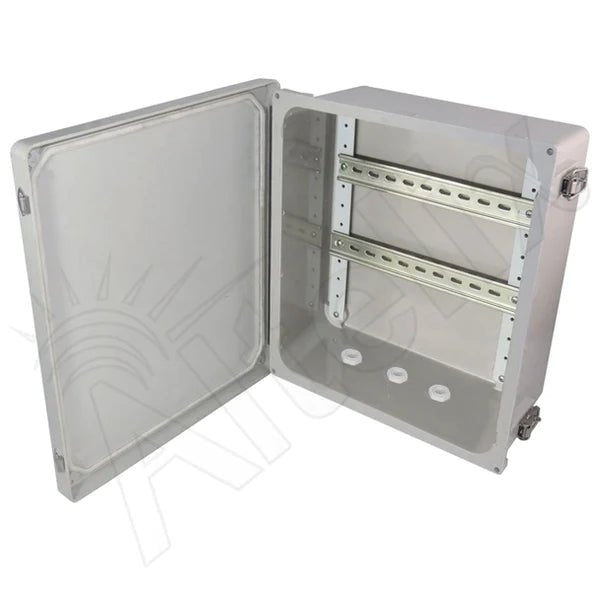Altelix 14x12x6 Industrial DIN Rail Enclosure Fiberglass NEMA 4X IP66 - Nema Supply