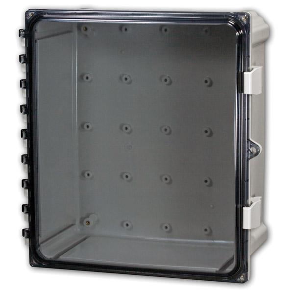 Attabox Wall Mount Enclosures Heartland Polycarbonate Enclosure with Clear Cover and Polycarbonate Latches - Nema Supply