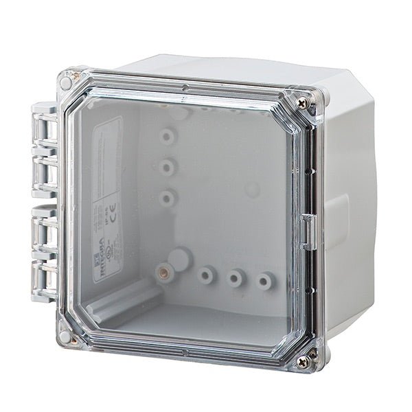 Integra Premium Series NEMA 6P Polycarbonate Enclosure with Hinge Clear Screw Cover - Nema Supply