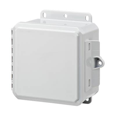 Impact Series Polycarbonate Enclosure With Integrated Locking Latch and Opaque Cover