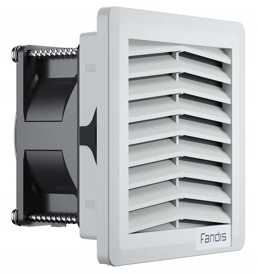 Fandis FF08GA115UF Fan Filter 106.5mm x 106.5mm 115 Vac 15.3 CFM Gray