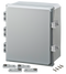 Premium Series Polycarbonate Enclosure with Hinge Opaque Non-Metallic Locking Latch Cover