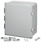 Premium Series Polycarbonate Enclosure with Hinge Opaque Non-Metallic Locking Latch Cover