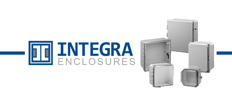 Integra Premium Series Polycarbonate Enclosure with Hinge Clear Locking Latch Cover