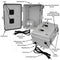 Altelix 12x9x7 PC+ABS Weatherproof Vented Utility Box NEMA Enclosure with Aluminum Mounting Plate, 120 VAC Outlet & Power Cord