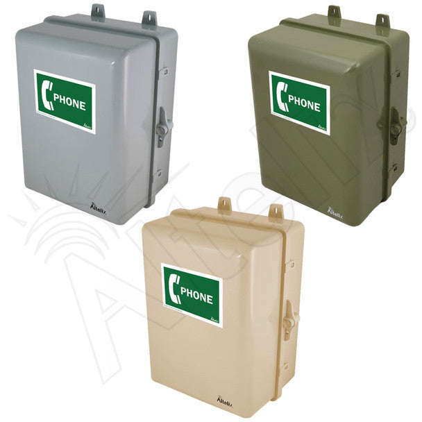 Altelix 12x9x7 IP66 NEMA 4X Outdoor Weatherproof Phone Call Box with P ...