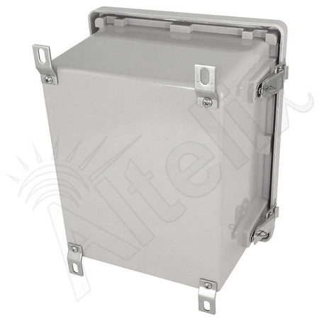 Altelix 10x8x6 Fiberglass Weatherproof NEMA 4X Enclosure with Quick Release Latches - Nema Supply