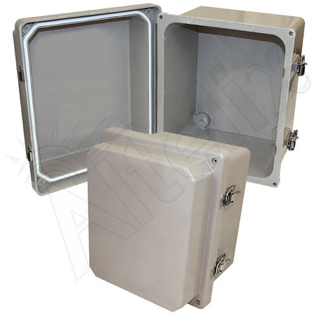 Altelix 10x8x8 Fiberglass Weatherproof NEMA 4X Enclosure with Quick Release Latches - Nema Supply