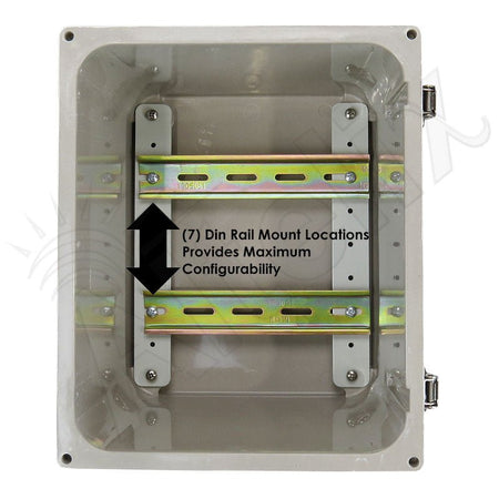 Altelix 10x8x8 Industrial DIN Rail Enclosure Fiberglass NEMA 4X IP66 - Nema Supply