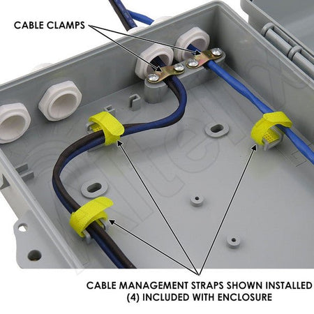 Altelix 10x9x4 IP66 NEMA 4X PC+ABS Weatherproof Utility Box with Hinged Door - Nema Supply