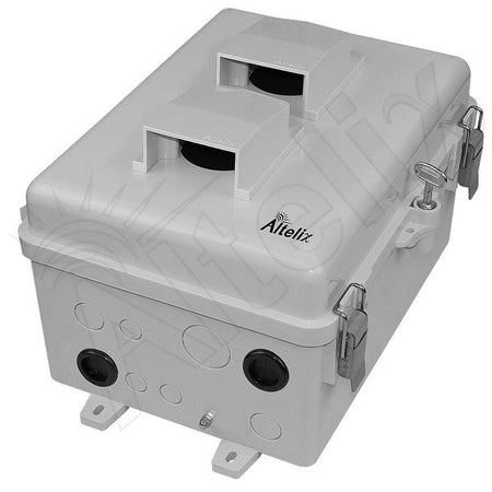 Altelix 12x9x7 PC+ABS Weatherproof Vented Utility Box NEMA Enclosure with Hinged Door - Nema Supply