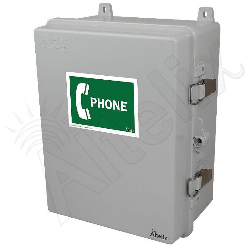 Altelix 14x11x7 IP66 NEMA 4X Outdoor Weatherproof Service Phone Box - Nema Supply