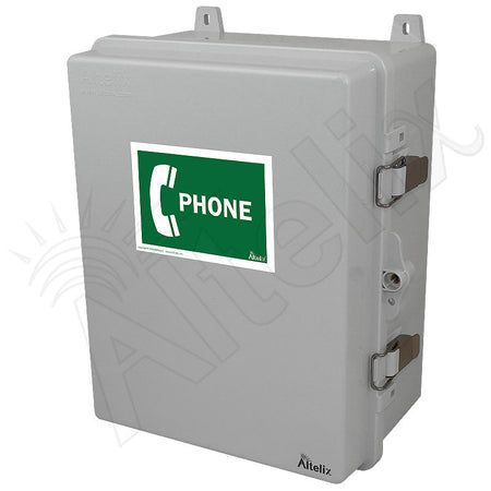 Altelix 14x11x7 IP66 NEMA 4X Outdoor Weatherproof Service Phone Box - Nema Supply