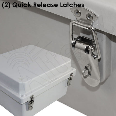 Altelix 14x12x10 Fiberglass Weatherproof NEMA 4X Enclosure - Nema Supply