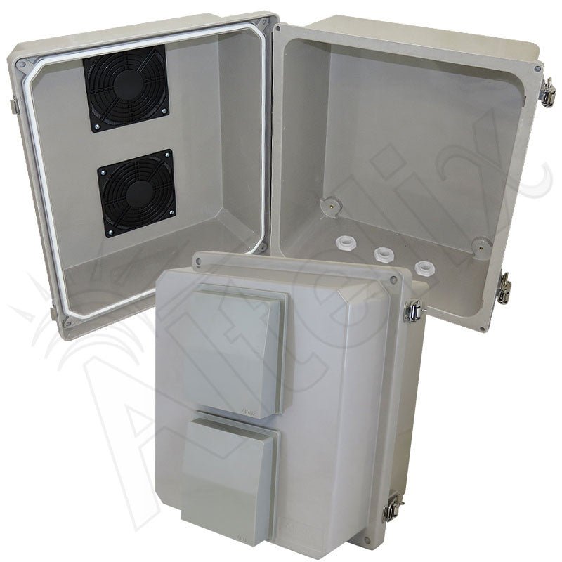 Altelix 14x12x10 Fiberglass Weatherproof Vented NEMA Enclosure - Nema Supply
