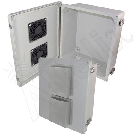 Altelix 14x12x6 Fiberglass Weatherproof Vented NEMA Enclosure - Nema Supply
