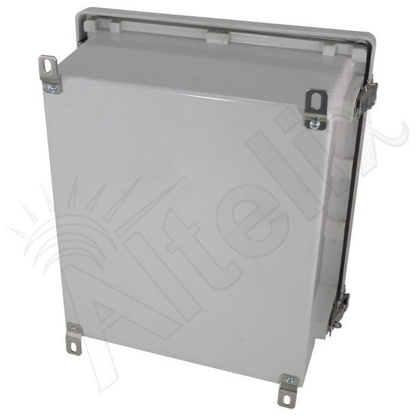 Altelix 14x12x6 Fiberglass Weatherproof Vented NEMA Enclosure with Cooling Fan, 120 VAC Outlets & Power Cord - Nema Supply