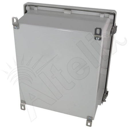 Altelix 14x12x6 Fiberglass Weatherproof Vented NEMA Enclosure with Cooling Fan, 120 VAC Outlets & Power Cord - Nema Supply