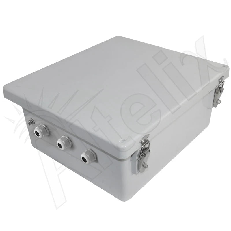 Altelix 14x12x6 Insulated NEMA 4X Fiberglass Weatherproof Heated Enclosure with 200W Heater & 120 VAC Outlets - Nema Supply