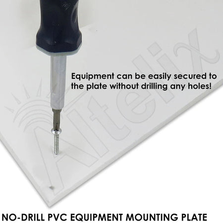 Altelix 14x12x8 Fiberglass Weatherproof Vented WiFi NEMA Enclosure with No - Drill PVC Equipment Mounting Plate, Cooling Fan, 120 VAC Outlets & Power Cord - Nema Supply