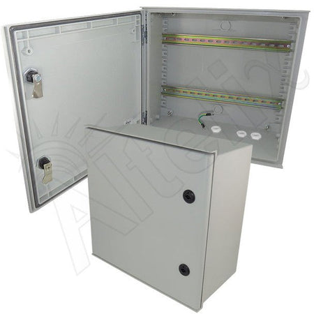 Altelix 16x16x8 Industrial DIN Rail Enclosure Fiberglass NEMA 3X IP65 - Nema Supply