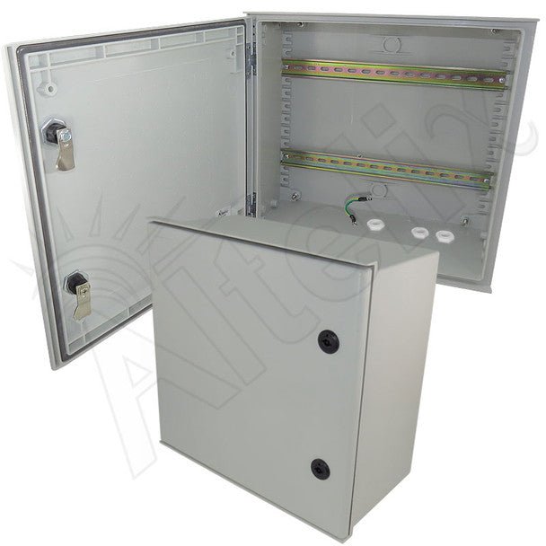 Altelix 16x16x8 Industrial DIN Rail Enclosure Fiberglass NEMA 3X IP65 - Nema Supply