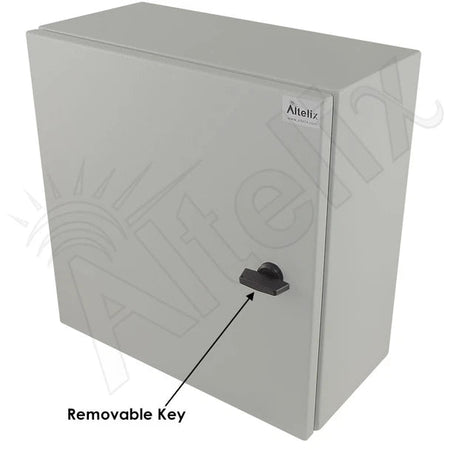 Altelix 16x16x8 NEMA 4X Steel Weatherproof Enclosure with 120 VAC Outlets and Power Cord - Nema Supply