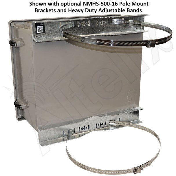Altelix 16x20x12 Fiberglass Vented & Heated Weatherproof NEMA Enclosure with Dual Cooling Fans, 200W Heater, 120 VAC Outlets and Power Cord (Cooling Fan Thermostat - 85°F Turn - On) - Nema Supply