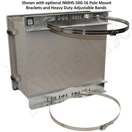 Altelix 16x20x12 Fiberglass Vented & Heated Weatherproof NEMA Enclosure with Dual Cooling Fans, 200W Heater, 120 VAC Outlets and Power Cord (Cooling Fan Thermostat - 85°F Turn - On) - Nema Supply