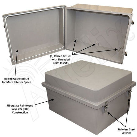 Altelix 16x20x12 Fiberglass Weatherproof NEMA 4X Enclosure - Nema Supply