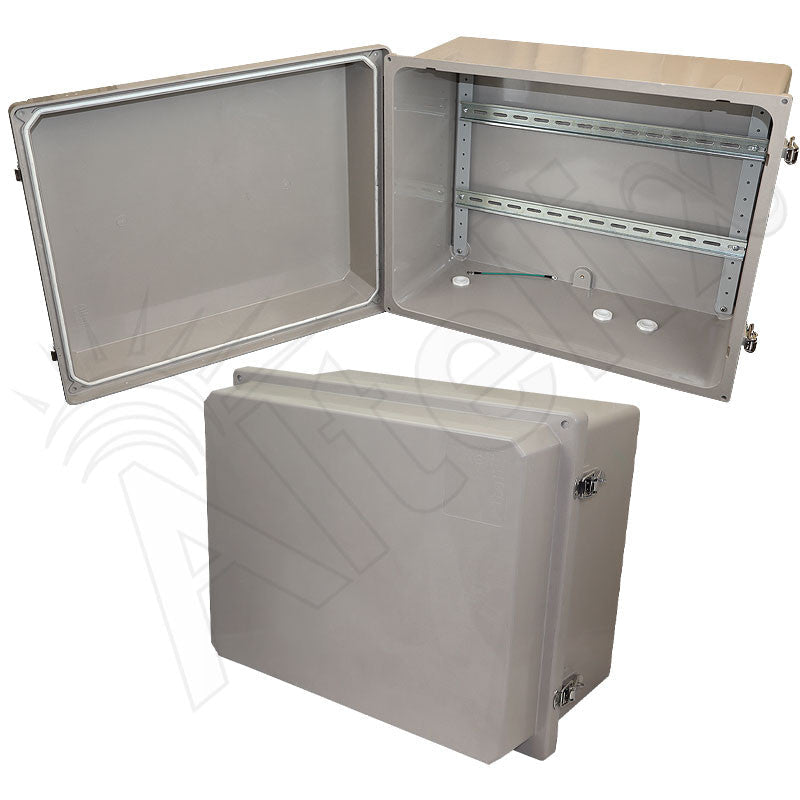 Altelix 16x20x12 Industrial DIN Rail Enclosure Fiberglass NEMA 4X IP66 - Nema Supply