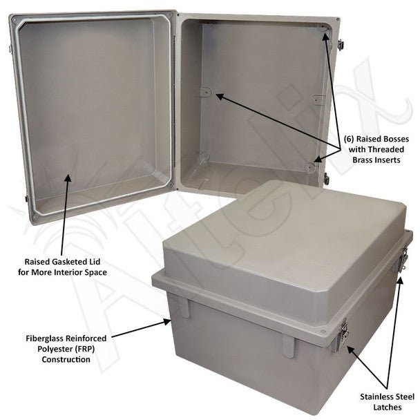 Altelix 20x16x12 Fiberglass Weatherproof NEMA 4X Enclosure - Nema Supply
