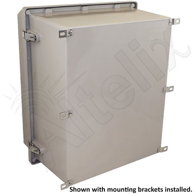 Altelix 20x16x12 Fiberglass Weatherproof Vented NEMA Enclosure with Dual 12 VDC Cooling Fans - Nema Supply