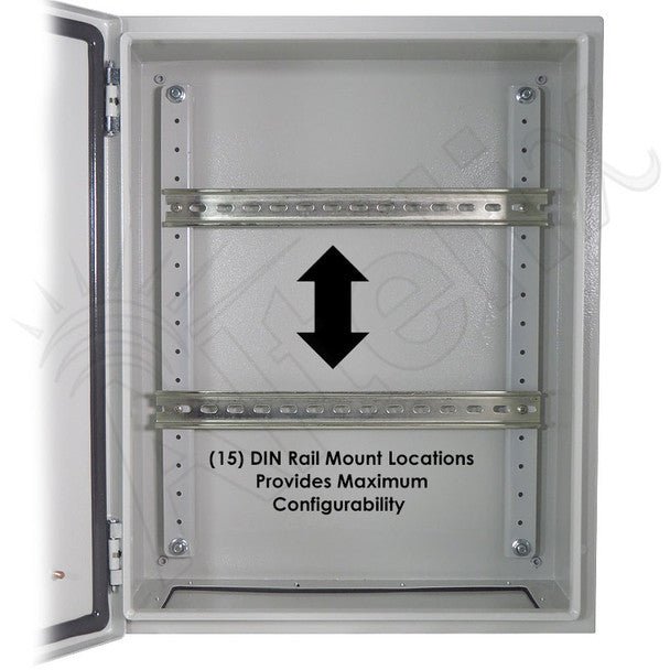 Altelix 20x16x12 Industrial DIN Rail NEMA 4X Steel Weatherproof Enclosure - Nema Supply