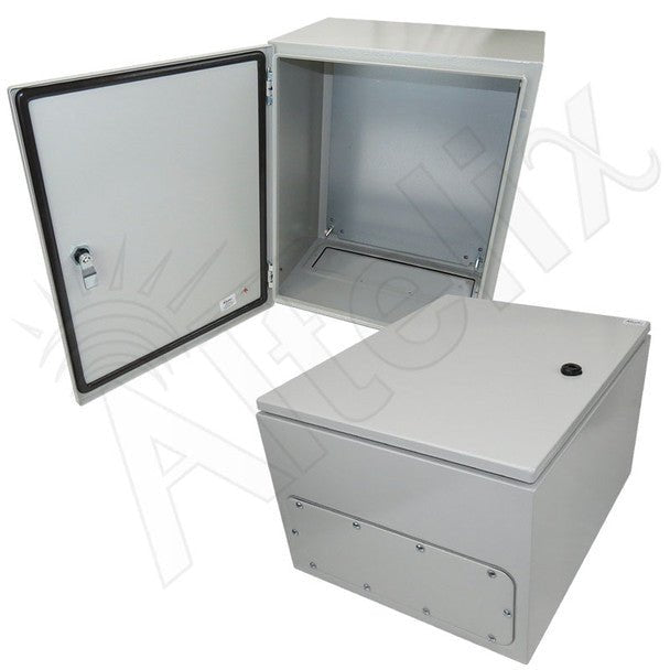 Altelix 20x16x12 NEMA 4X Steel Weatherproof Enclosure with Steel Equipment Mounting Plate - Nema Supply