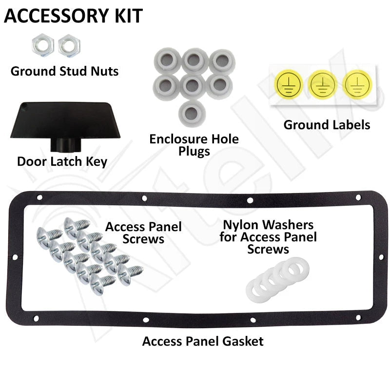 Altelix 20x16x12 Steel Weatherproof NEMA Enclosure with Dual Cooling Fans, 120 VAC Outlets and Power Cord - Nema Supply