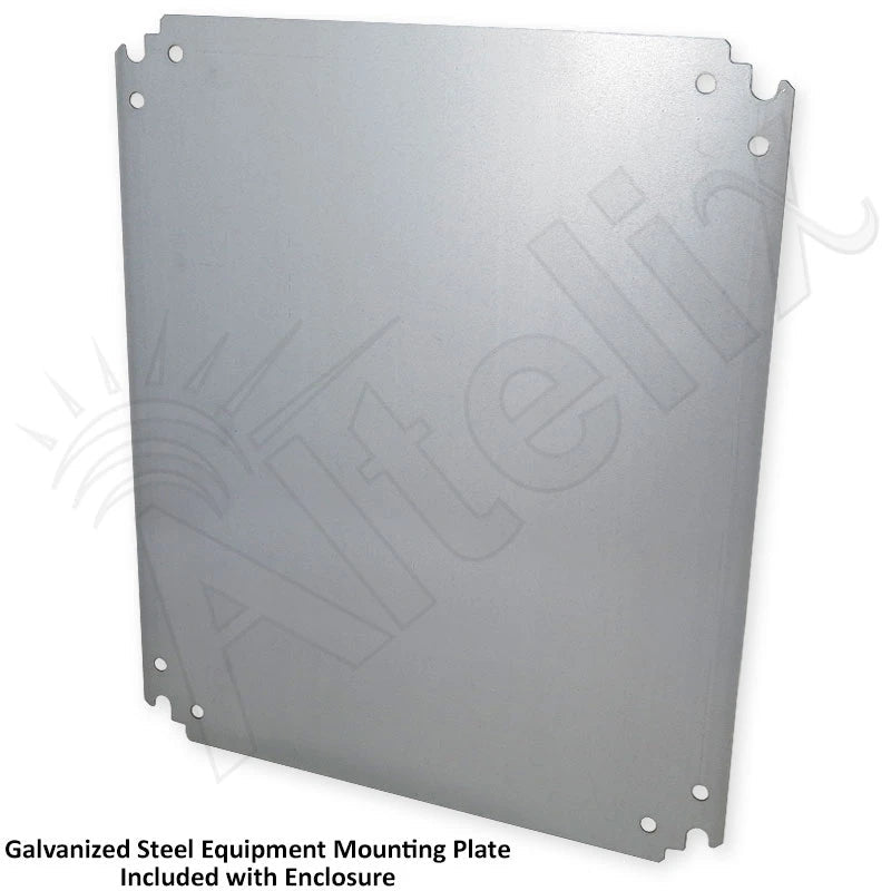 Altelix 20x16x12 Steel Weatherproof NEMA Enclosure with Dual Cooling Fans, 120 VAC Outlets and Power Cord - Nema Supply